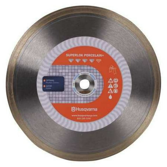HUSQVARNA Superlok Porcelain 7 Diamond Saw Blade,Wet Cutting Type