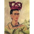 thumbnail image 1 of Frida Kahlo - Self Portrait With Braid - CANVAS or PRINT WALL ART, 1 of 1