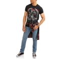 thumbnail image 2 of Teelocity Men's Winged Grim Reaper with Hellhound Tough Dog Trio Black Relaxed Fit Short Sleeve Graphic T-Shirt, 2 of 2