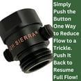 thumbnail image 3 of TRAHOO-High Sierra Showerheads® - Shower Head Pause & Pressure Control Valve - Solid Metal – Push-Button Valve Easily Controls the Flow of Water or Shuts It Off to Just a Trickle - Saves Water - Chro, 3 of 4