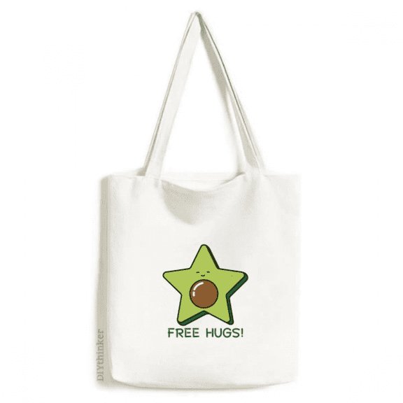 Avocado Pentagram Core Art Deco Fashion Tote Canvas Bag Shopping Satchel Casual Handbag