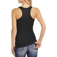 thumbnail image 2 of No Boundaries Juniors' Racerback Ribbed Tank, 2 of 2