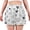 Hand-Drawn Hearts With Dots, variant on Women's Satin Pajamas Boxers Shorts Casual With Pockets Checkered Small Hearts