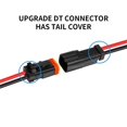 thumbnail image 5 of 6 Pares DT 2 Pin Pigtail Kit Macho Hembra Conector Adaptador Enchufe ArnéS de Cableado para Barra Luces LED Trabajo Accesorios, 5 of 5