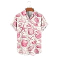 thumbnail image 6 of Gamivast Hawaiian Shirts for Men Lightweight Breathable Turn Down Collar Short Sleeve Beach Shirts Summer Shirts Vintage Shell Print Vacation Holiday, 6 of 6