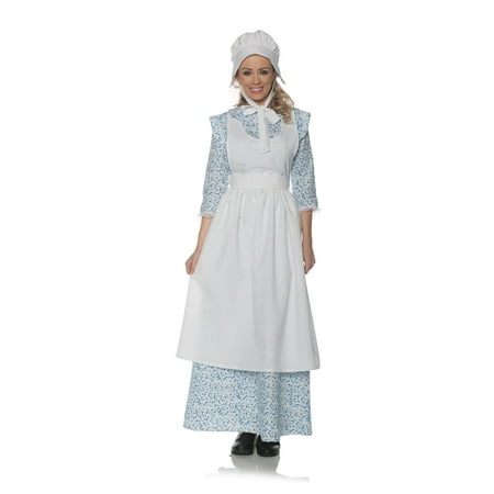 Prairie Girl Womens Adult Pilgrim Pioneer Halloween Costume