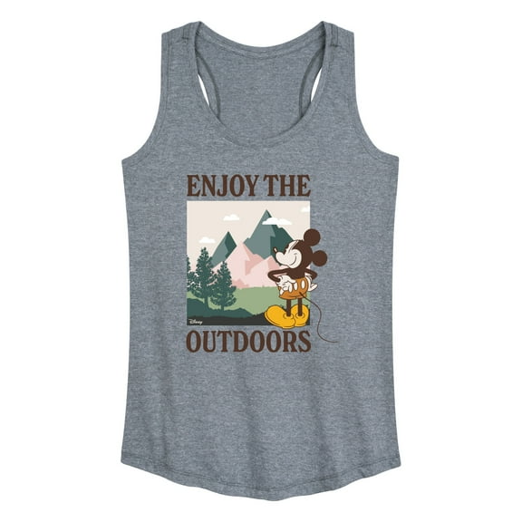 Disney - Enjoy The Outdoors Mickey - Women's Racerback Tank Top