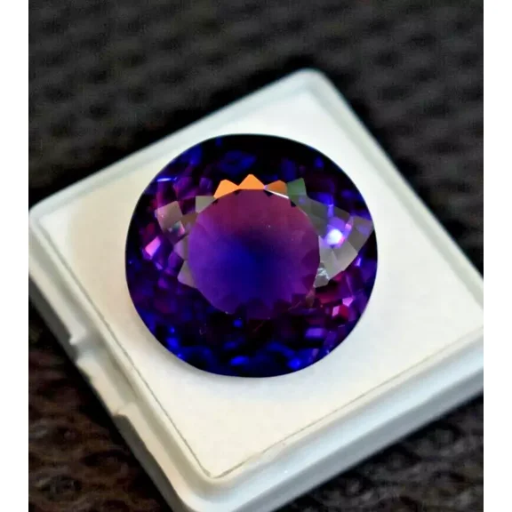 Flawless New Round Shape Color Changing Alexandrite 29 Ct Gemstone