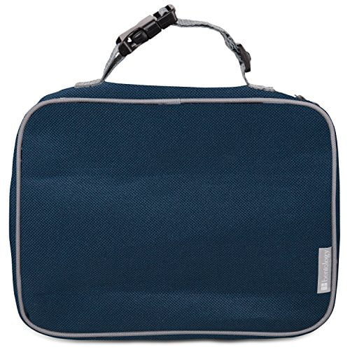 Insulated Lunch Box Sleeve Securely Cover Your Bento Box (Blue/Gray