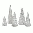 thumbnail image 3 of Illuminated Mercury Glass Christmas Trees, Set of 10 Crystal Xmas Christmas Trees Tabletop with Lights Bathroom Decor Battery Operated LED Night Light Gold Retro 10 Pcs, 3 of 9