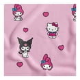 thumbnail image 3 of Cobertor Frazada Sanrio Friends 127 cm x 152 cm rosa, 3 of 4