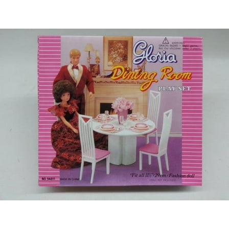 Gloria Dinning Room Play Set Dollhouse Furniture
