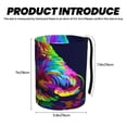 thumbnail image 3 of Naloa Howling Wolf Car Trash Can Garbage Car Accessories Trash Can Car Waste Bin for for Driver and Passenger Any Vehicle, 3 of 7