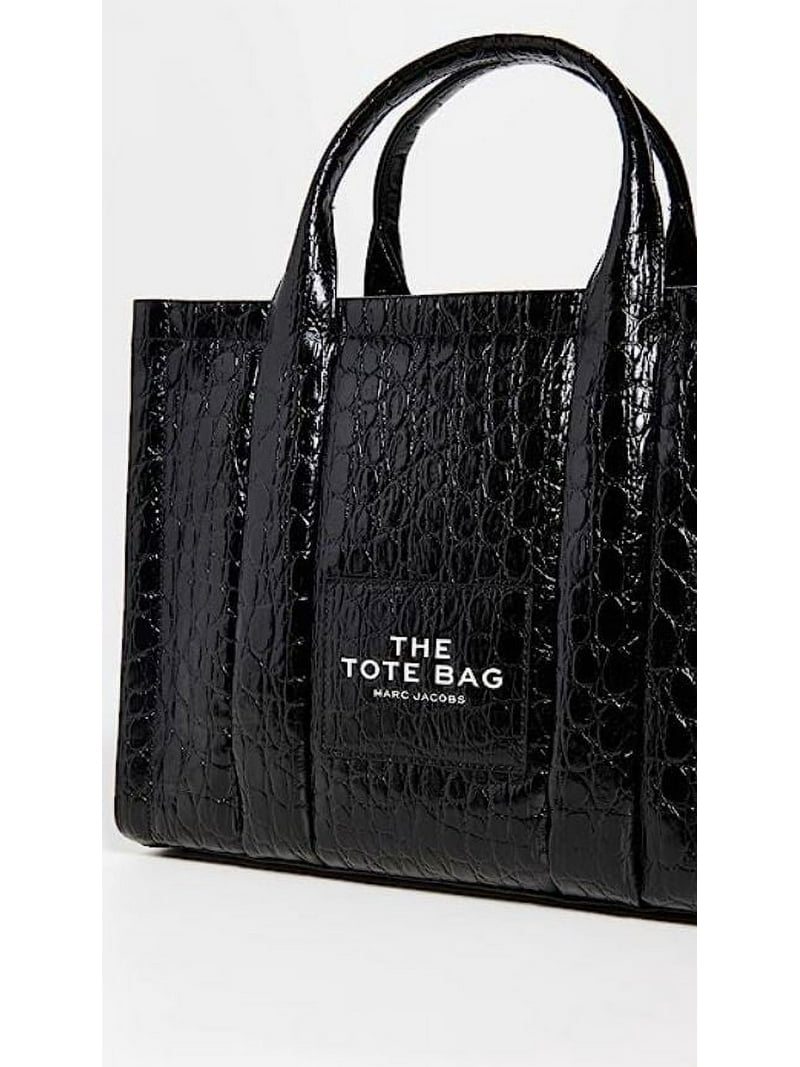 Marc Jacobs Women's The Croc-Embossed Medium Tote Bag, Black