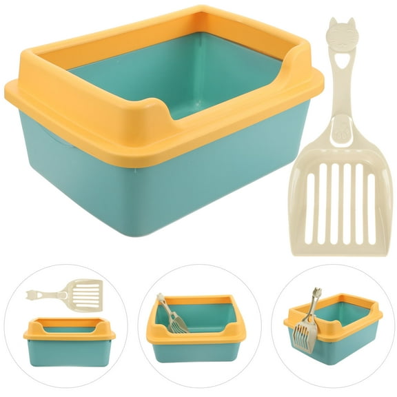 LOLIPPYY 1 Set of Household Cat Toilet Plastic with Spill Prevention for Living Room