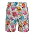 thumbnail image 6 of Naloa Skulls and Roses Men's Beach Shorts, Surfing shorts, Swim trunks, Quick Dry Swim Trunks for Surfing Beach Fun -, 6 of 9