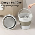 thumbnail image 7 of COM1950s 2.6 Gallons Foldable Collapsible Bucket - Thickened Multi-Use Storage Bin for Bathroom,Camping,Car Cleaning & Travel | Space-Saving,Durable Plastic (Gray/Yellow), 7 of 7