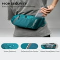 thumbnail image 4 of WATERFLY Unisex with Bottle Holder Walking Hiking Nylon Fanny Pack Waist Bag,Teal Blue, 4 of 7