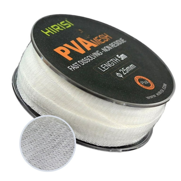 25mm*5M/Roll Carp Fishing Pva Mesh for Water Soluble Fishing Bait and Hook  Bait 