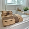 thumbnail image 5 of Kafthan  Textile Fishbone Turkish Cotton Bath Towels (Set of 4) - 59"L x 35"W x 0.5"H Beige, 5 of 5