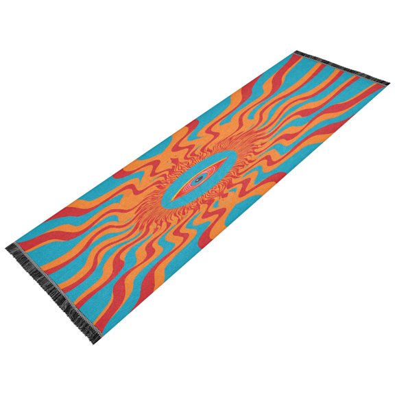 Vintage Modern Runner Rug,Non Slip Machine Washable 72"x23.5" Polyester Material Pet-Friendly Durable,Applicable to Entryway Rug Living Room Rug Vortex