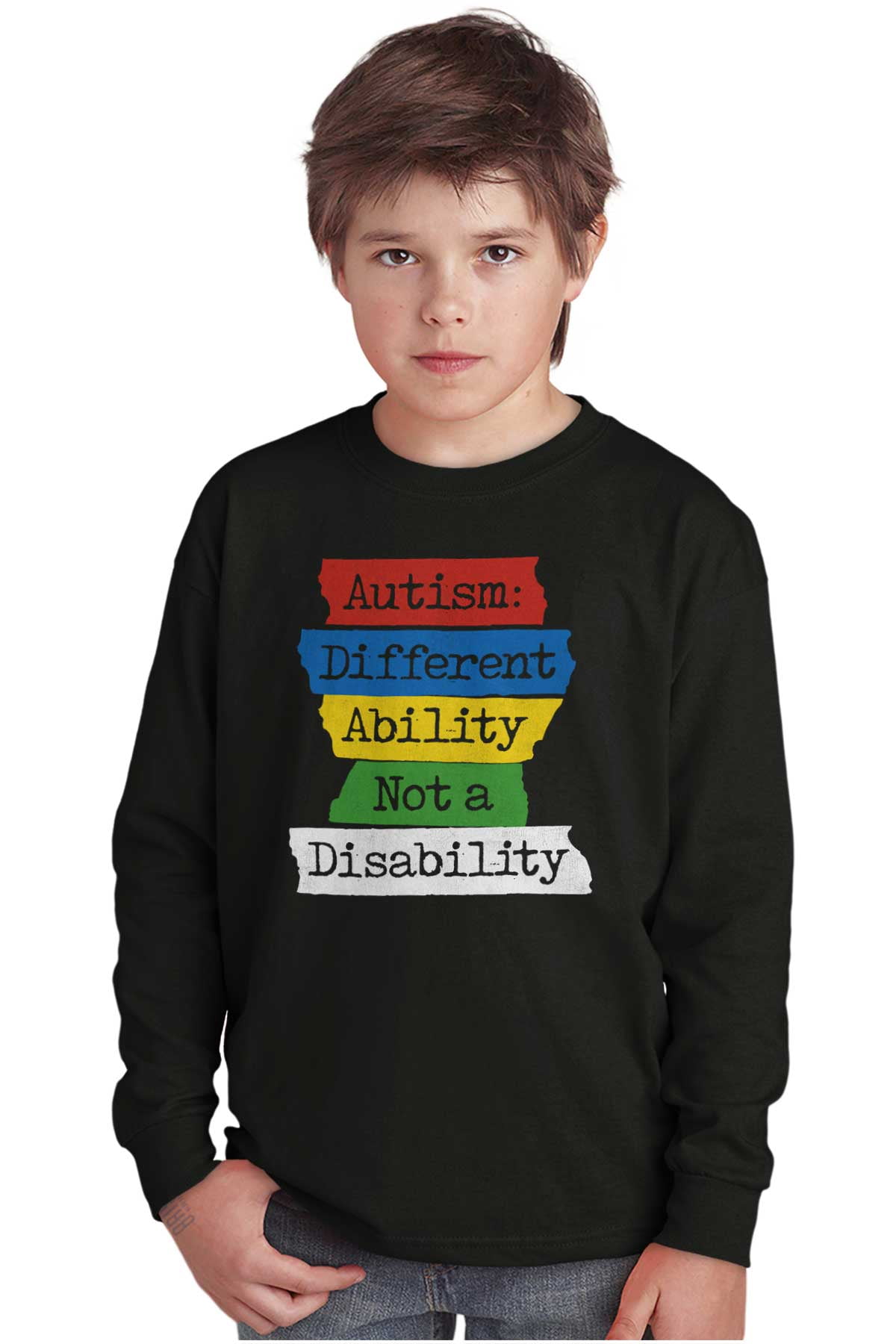 Difference Ability Autism Disability Awareness Autistic Youth Tee Shirt T 