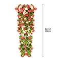 thumbnail image 3 of TACILIP Simulated Rose Bouquets Simulated Flower Wall Hanging Baskets Decorative Landscaping Artificial Flowers Rattan Home Decor Flowers 85cm Mother's Day Decorations, Gifts for Her, 3 of 4