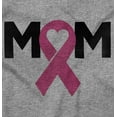 thumbnail image 2 of Breast Cancer Awareness Mom Fighter Womens Plus Size Graphic Zipper Hoodie Brisco Brands 2X, 2 of 5