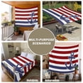 thumbnail image 6 of Anchor Red Large Tapestry for Bedroom Wall Hanging Tapestry, Modern Navy Blue White Striped Nautical Ceiling Backdrop Tapestries Poster Blanket Wall Decor for Teens Room Living Room Dorm 85" x 90", 6 of 8
