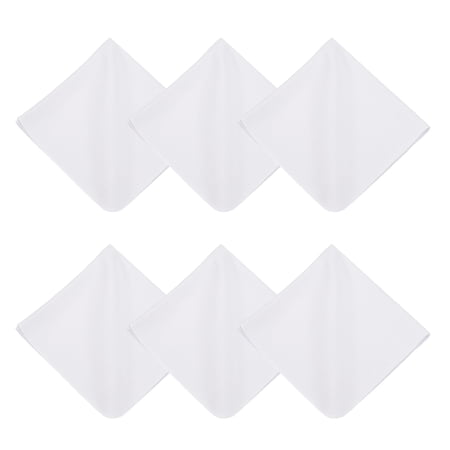Uxcell 6Pcs Microfiber Cleaning Cloth for Glasses 12x12inch Eyeglass Cleaning Cloth for Screens Cameras Cell Phones Electronics Lenses Natural White
