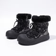 thumbnail image 3 of LYHao Fashion Autumn Children Girls Sports Shoes Flat Thick Bottom Non Slip Easy To Wear PU Upper Comfortable Boots ,Girls Boots Sizes 10.5 Black(4-4.5 Years), 3 of 6