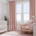 thumbnail image 2 of Dusty Pink Velvet Curtains 84" Length for Girl Nursery - Soft and Thick Window Treatments Elegant Home Decor for Farmhouse Style Thermal Insulated Blackout, 52" Wide, 2 PCs, 2 of 8