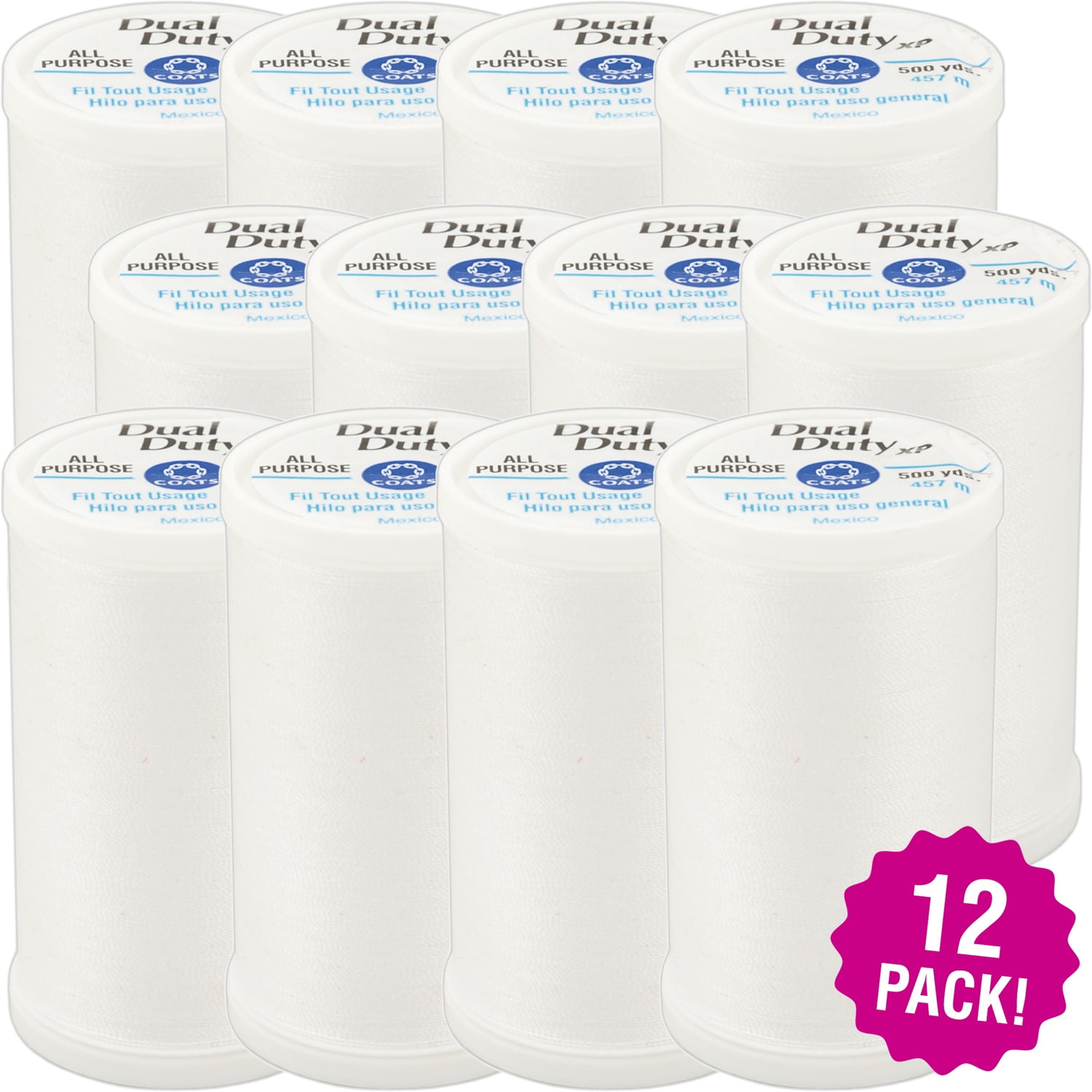 250 yd Coats Thread /& Zippers Coats Dual Duty XP General Purpose Thread Seafoam