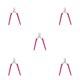 thumbnail image 3 of Seitruly Manicura Nail Cuticle Nipper Tijeras Dead Skin Remover Clippers Tool Mango de silicona Multifuncional Acero inoxidable Rose Type2 NO2, 3 of 6