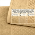 thumbnail image 5 of Great Bay Home Quick Dry Diamond Waffle 4 Piece Bath Towel Set, Sand, 5 of 7