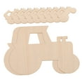 thumbnail image 6 of Pawsdot 20pcs Unfinished Beige Tractor Ornaments for Craft Activities and Imagination, 6 of 8