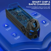 Beboncool PS5 Controller Charger with Cool Mecha Design, Dual Charging Station with LED Indicator for PS5 DualSense Controllers