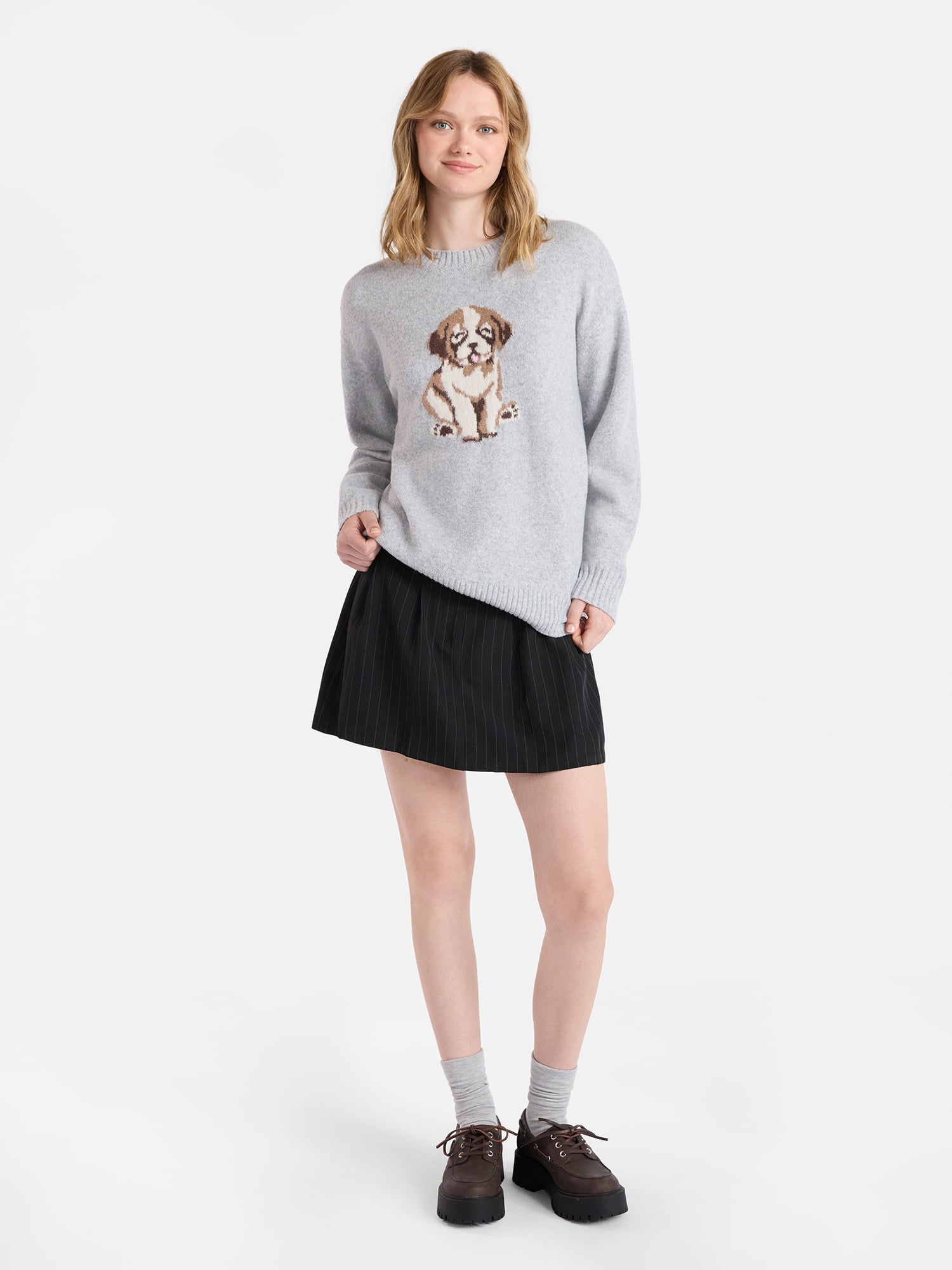 No Boundaries Fashion Icon Sweater, Midweight, Women's