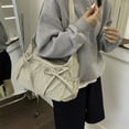 thumbnail image 2 of ibiyuan Travel Tote Bags For Women Japanese Minimalist Hollow Shoulder Tote Bag, Large Capacity Convertible Crossbody Handbag for Fall Winter Daily Commute Mom Gifts, 2 of 5