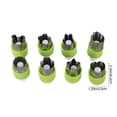 thumbnail image 3 of Vegetable Cutter Shapes Set,8 PCS Mini Cookie Cutters Set Fruit Cookie Pastry Stamps Mold for Baking and Food Supplement Tool Accessories （Green）, 3 of 6