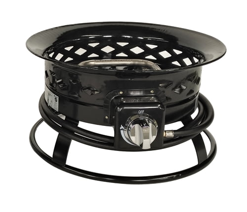Aleko Portable Propane Fire Pit With Lattice Design 19 Inches