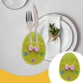 thumbnail image 4 of JingChun Clearance Under $2.00 Easter Eggs Utensil Cutlery Pouch Bags Silverware Bag 7.6x5.5 Inch Utensil Sleeve for Knife forks Easter Table Decoration, 4 of 7