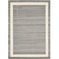 thumbnail image 1 of Unique Loom Del Mar Collection Contemporary Transitional Area Rug, 8' x 11', Gray/Ivory, 1 of 2