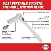 Milwaukee Tool 47pc 1/2 Drive Metric and SAE Ratchet and Socket Set with FOUR FLAT Sides