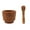 F, variant on Kitecy Wooden Mortar And Pestle Wooden Mortar Pestle Set Manual Grinder Crusher Herbs Spices Garlic Natural Material Kitchen Tool , Herbal Medicine Grinder Manual Spice Crusher
