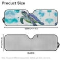 thumbnail image 5 of GarronmavisTie-Dye Turtle Windshield Sun Shade for Jeep Wrangler JK JKU JL JLU1997-2024,Window Sun Visor for UV Rays & Heat Protection Easy to Install Heat Reflector-Keep Your Vehicle Cool, 5 of 6