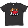 thumbnail image 3 of Inktastic Beagle Heartfelt Duo Youth T-Shirt, 3 of 5