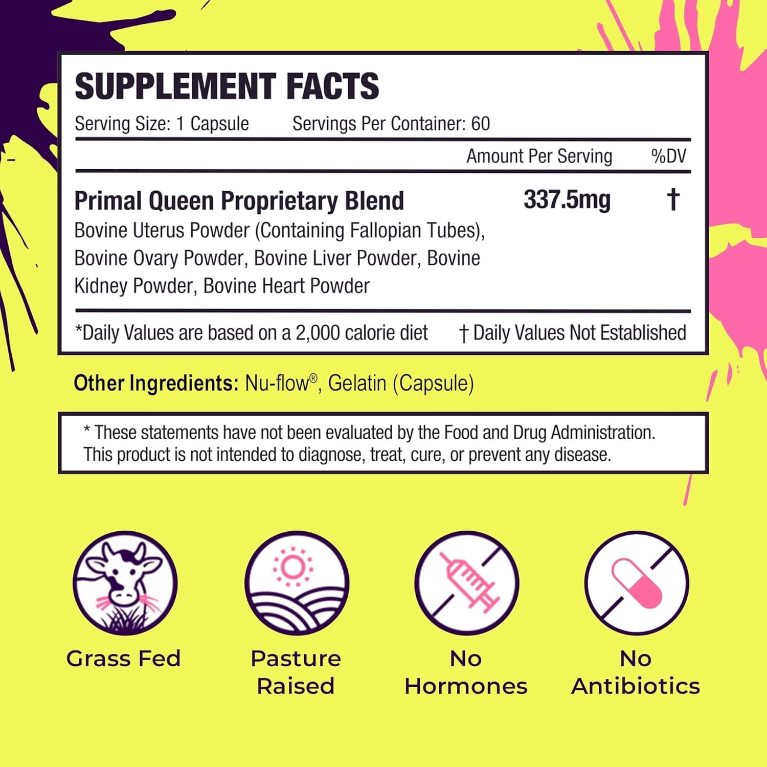 Primal Optimized Beef__Superfood_Supplement 60 Count - 2 Pack