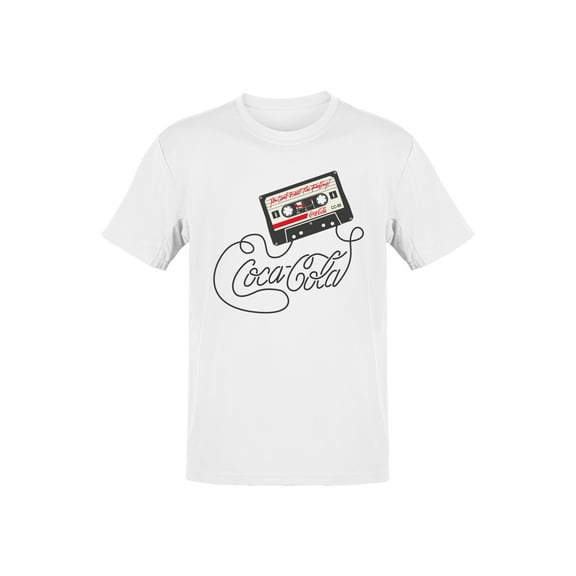 Officially Licensed Coca Cola Iconic Coke Cassette Design Men's T-shirt