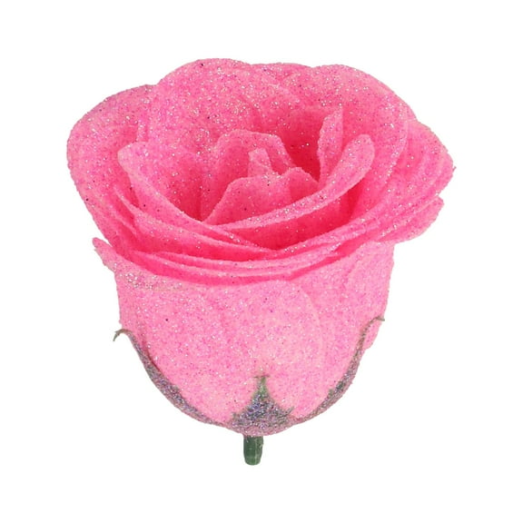 1Pc Glitter Rose Red Red Pink Gold Artificial Rose Foam Flower Bouquet Bride Party Wedding Party Decoration Fake Bouquet